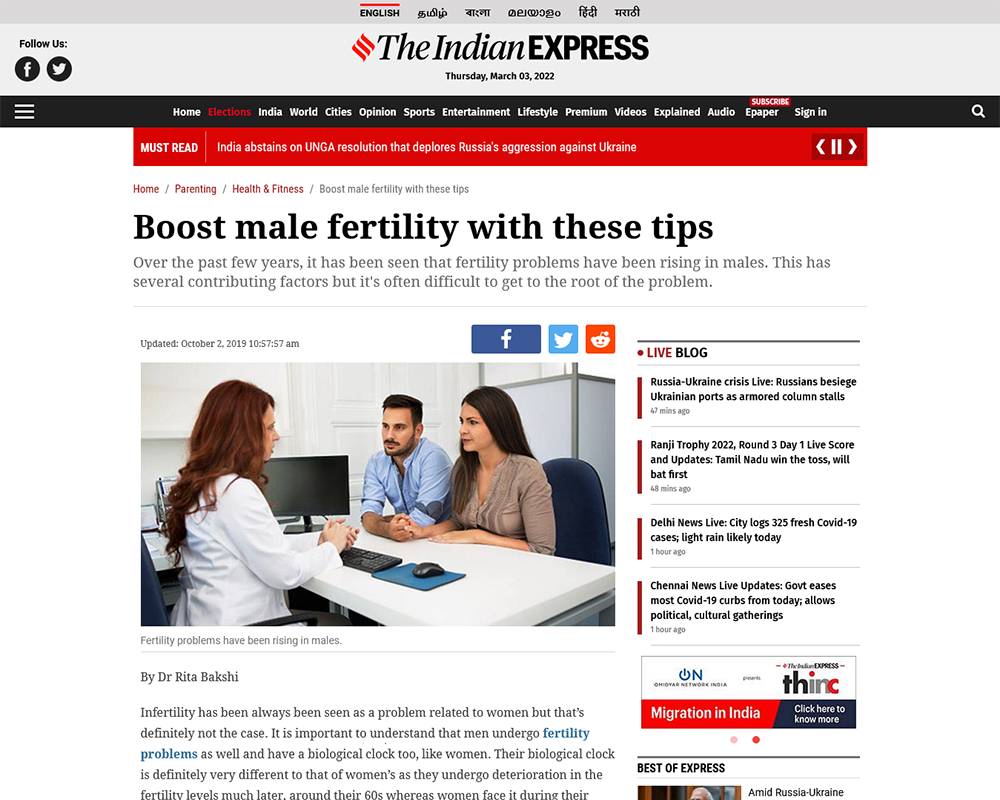 Boost male fertility with these tips