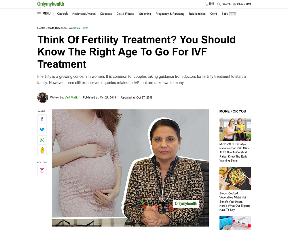Think Of Fertility Treatment You Should Know The Right Age To Go For IVF Treatment