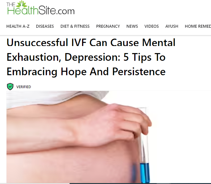 Unsuccessful IVF Can Cause Mental Exhaustion, Depression
