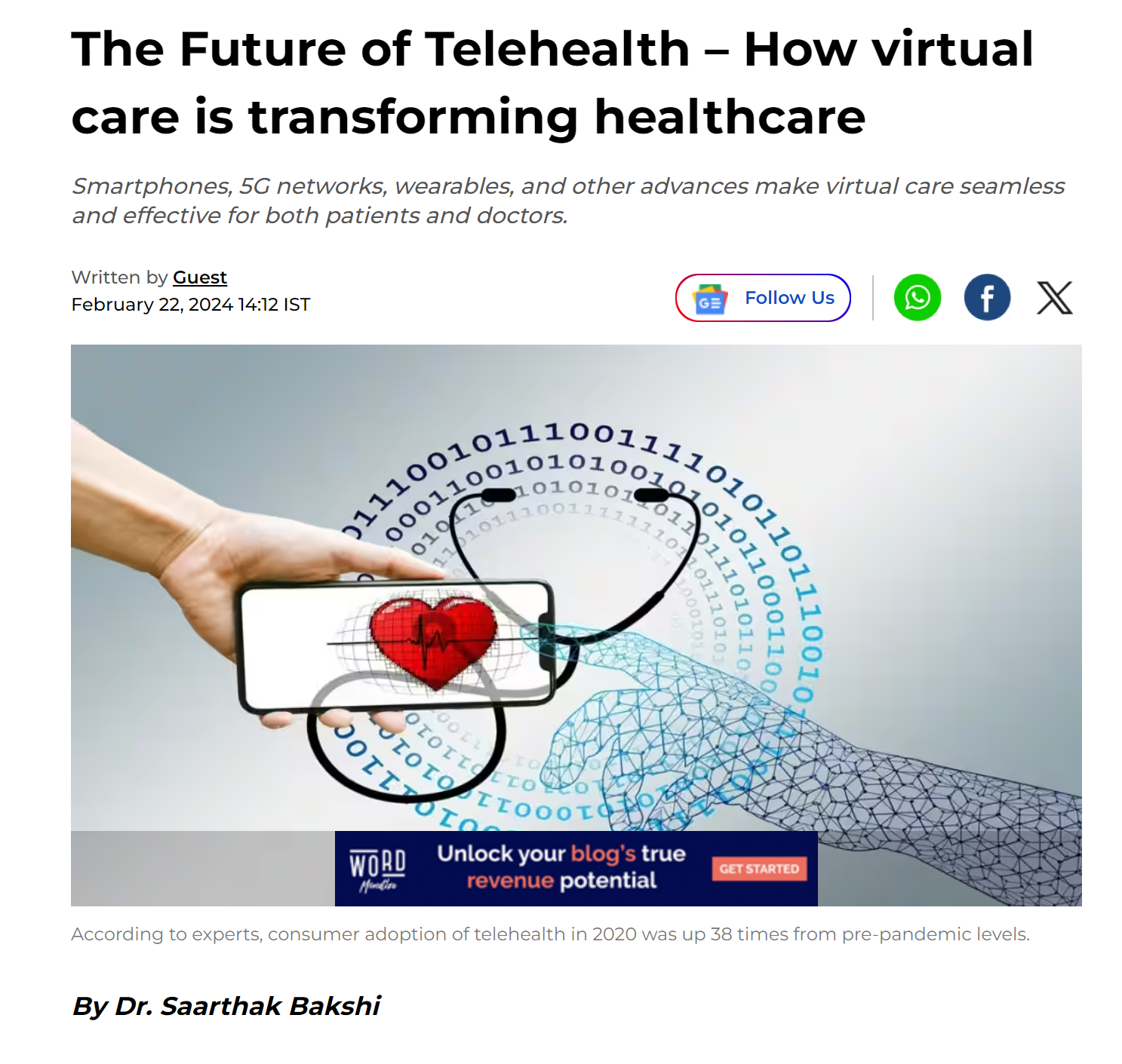 The Future of Telehealth – How virtual care is transforming healthcare