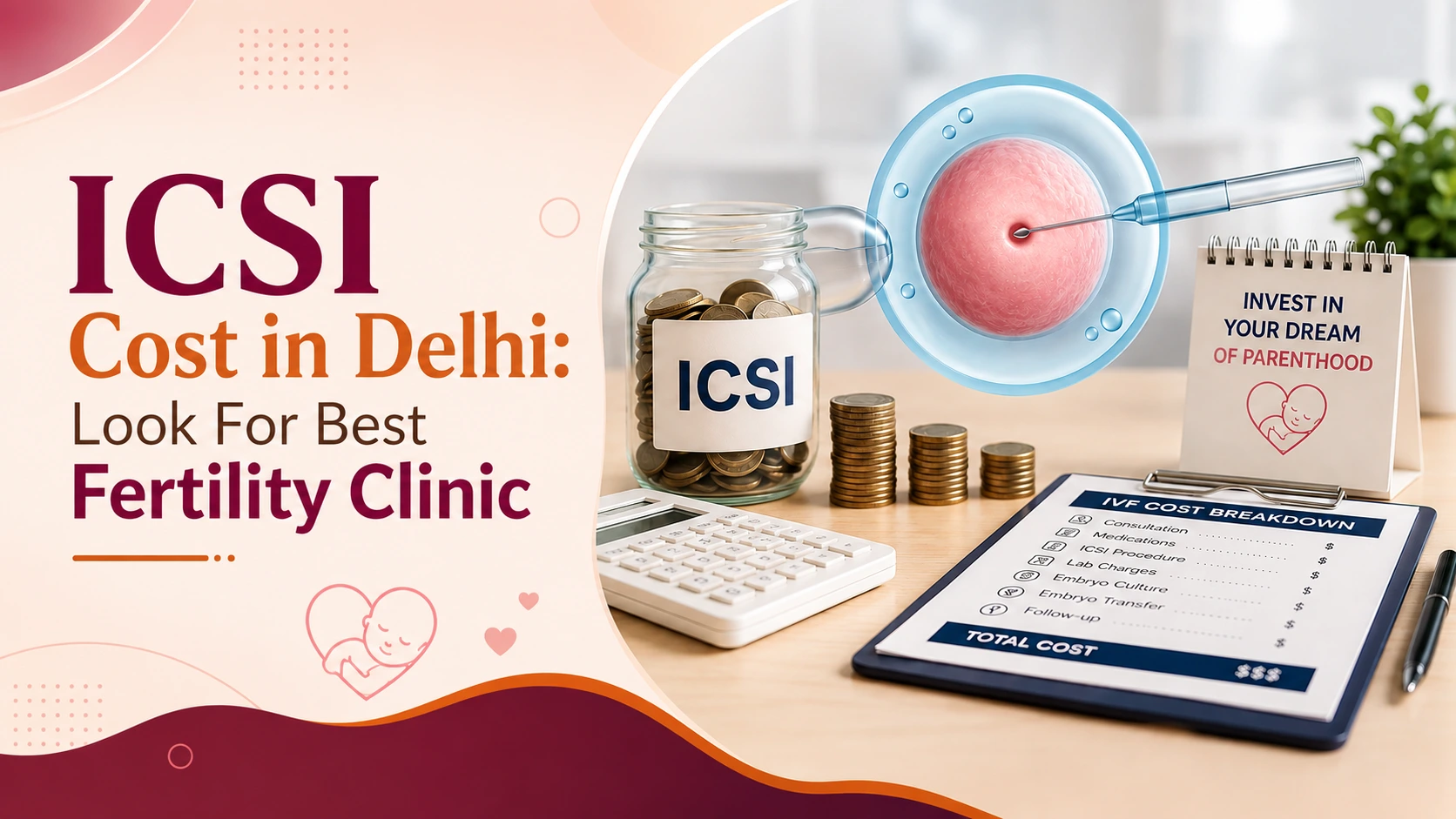 ICSI cost in Delhi look for best fertility clinic 2026 complete guide Risaa IVF