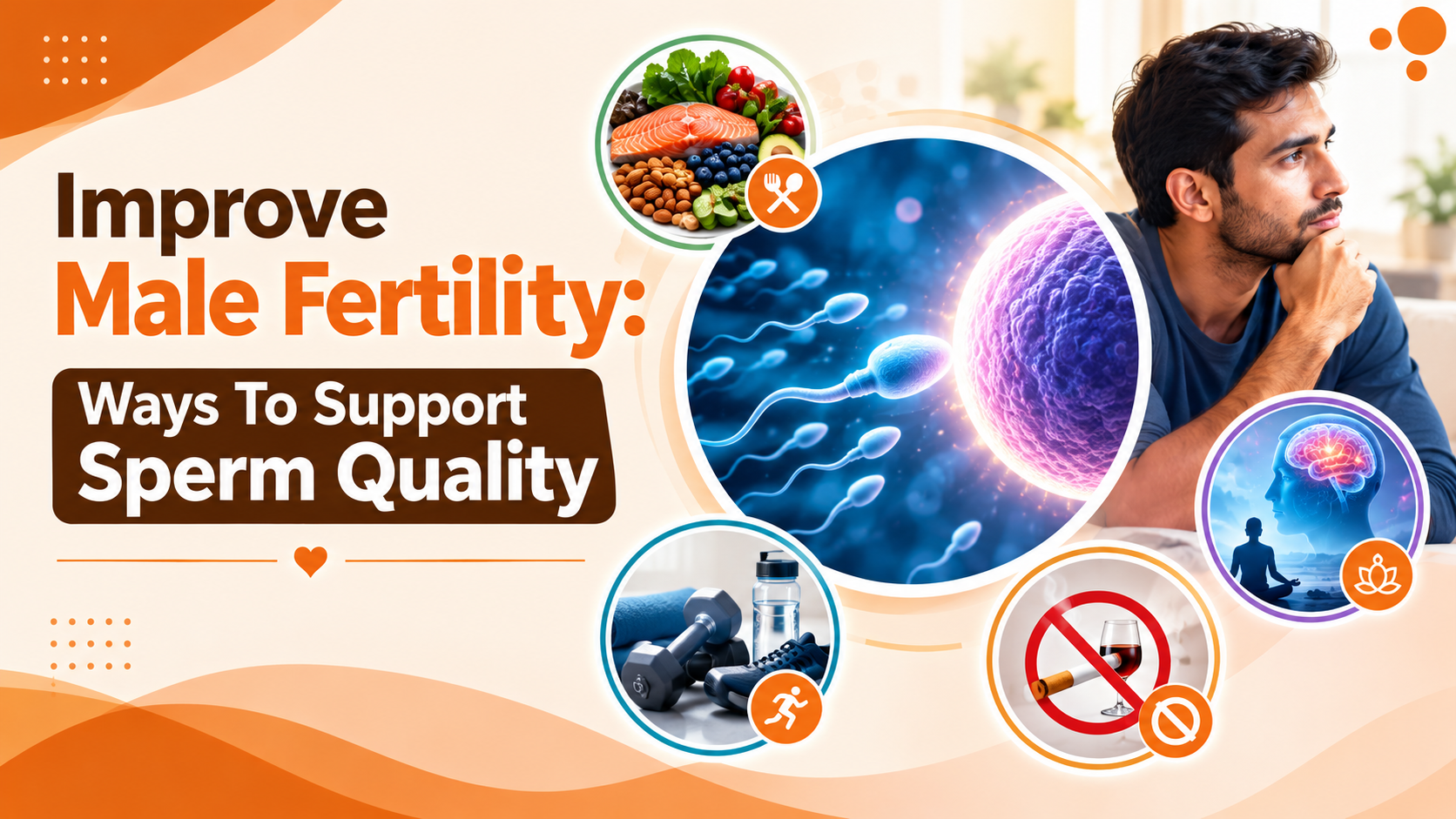 improve male fertility ways to support sperm quality complete guide Risaa IVF Bareilly