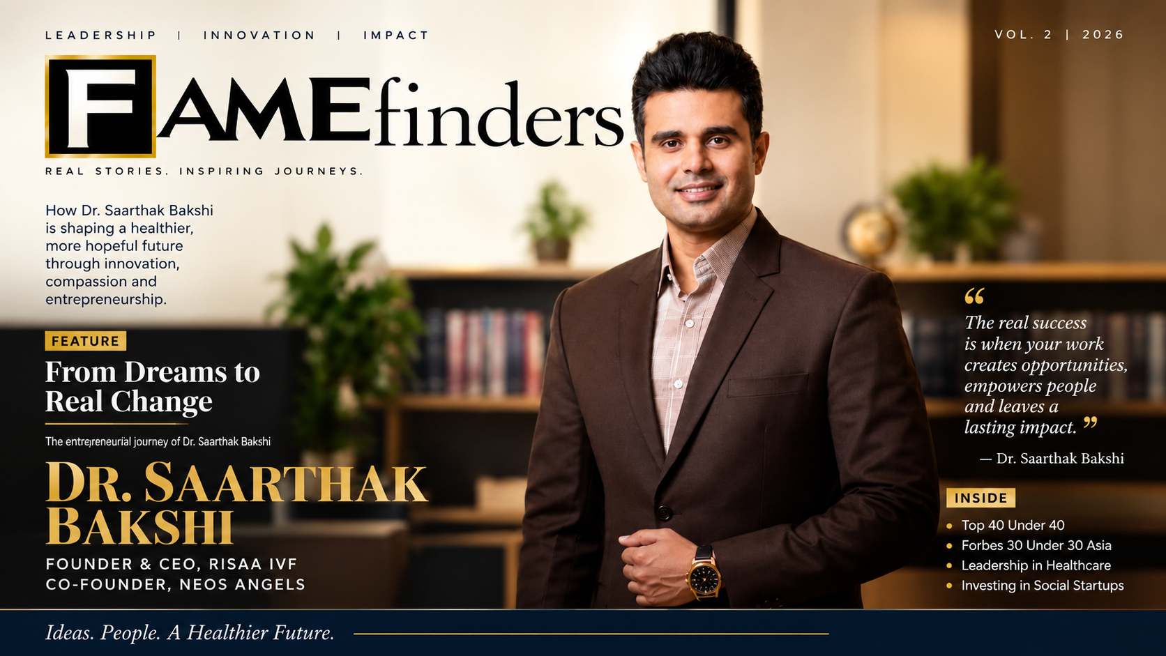 Dr Saarthak Bakshi 51 inspiring educators vol 2 Risaa IVF founder